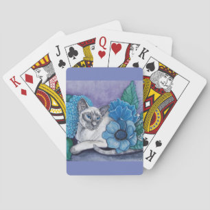 Blue Point Siamese cat Playing Cards