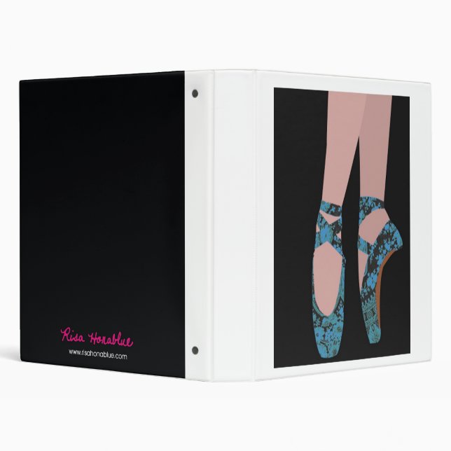 Blue Pointe Shoes Binder (Background)