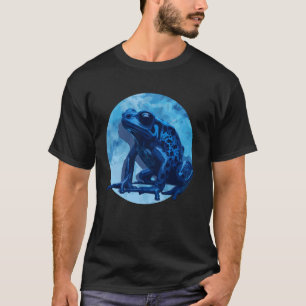 Blue Poison Dart Frog Coloured Exotic Animal Amphi T-Shirt