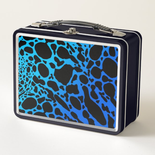 Blue Poison Dart Frog Metal Lunch Box (Front)