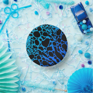 Blue Poison Dart Frog Paper Plate