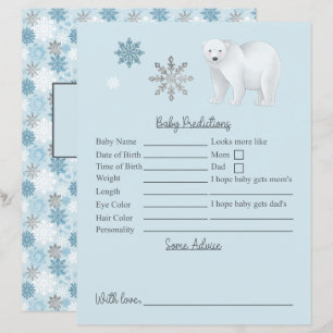 Blue Polar Bear Baby Shower Predictions And Advice