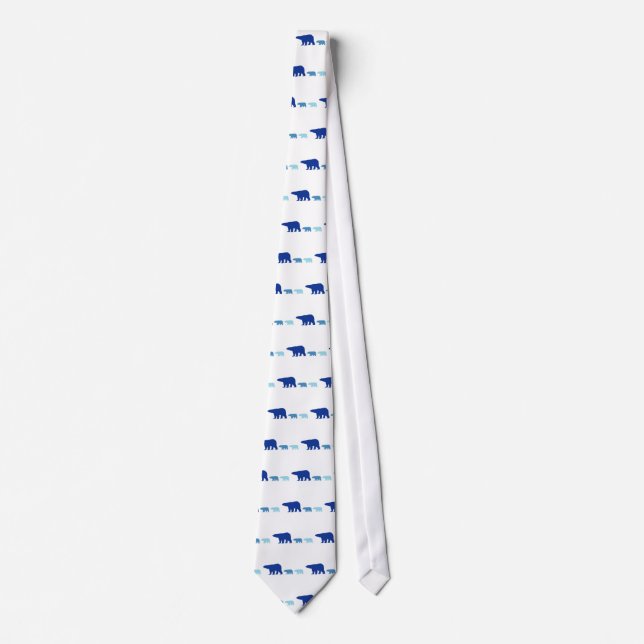Blue Polar Bear Tie (Front)