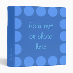 Blue Polka Binder