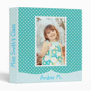Blue Polka Dot Baby Album Binder