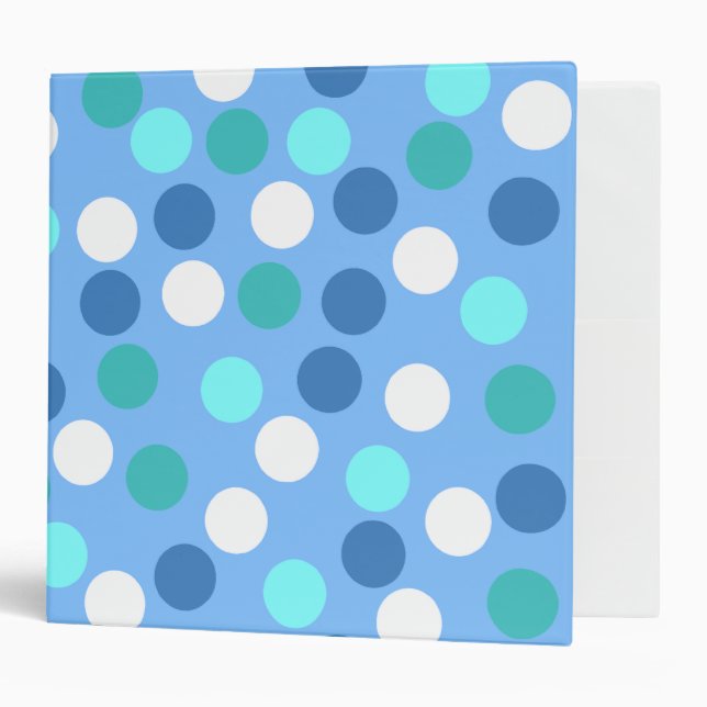 Blue Polka Dot Binder (Front/Inside)