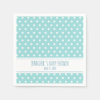 Blue Polka Dot Boy Baby Shower
