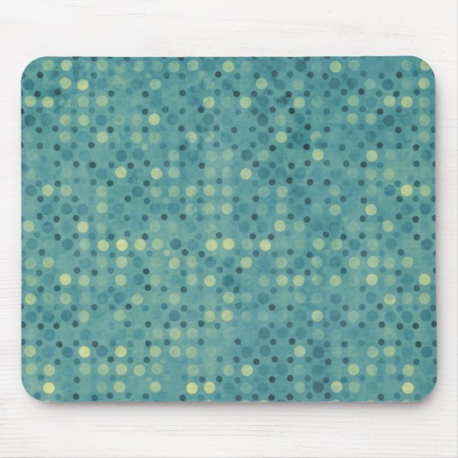 Blue Polka Dot Mousepad (Front)
