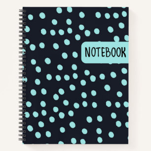 Blue Polka Dot Notebook