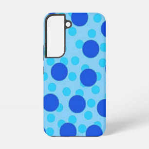 Blue Polka Dot Pattern Samsung Galaxy Case