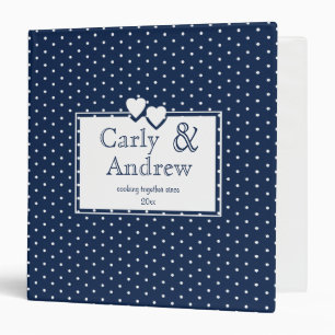 Blue Polka Dot Recipe Binder