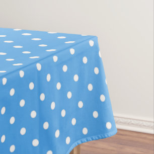 Blue Polka Dot Tablecloth
