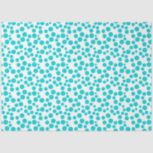 Blue polka dot  tissue paper
