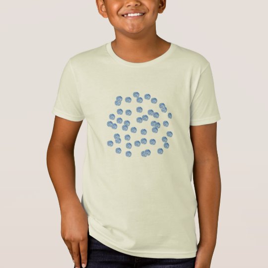 Blue Polka Dots Kids' Organic T-Shirt