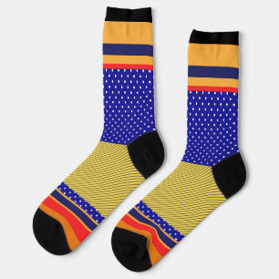 Blue Polka Dots + More Stripes  Socks