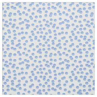 Blue Polka Dots Pima Cotton Fabric