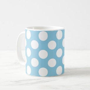 Blue Polka Dots, Polka Dot Pattern, Dots, Dotted Coffee Mug