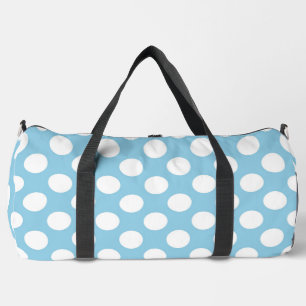 Blue Polka Dots, Polka Dot Pattern, Dots, Dotted Duffle Bag