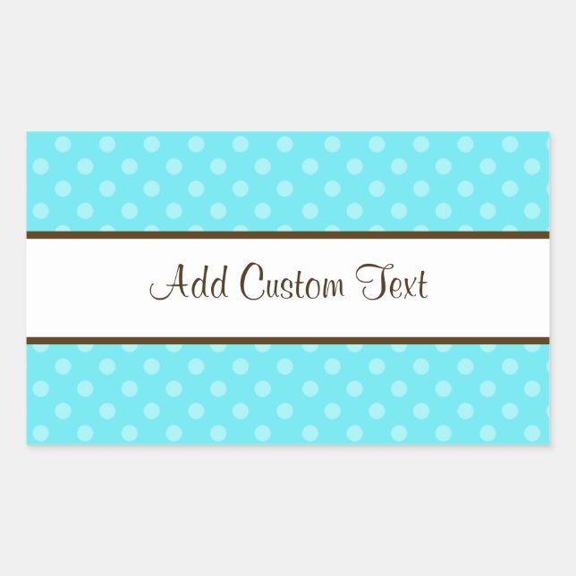 Blue Polka Dots Sticker (Front)