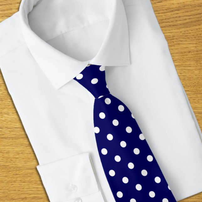 Blue Polka Dots Tie (Creator Uploaded)