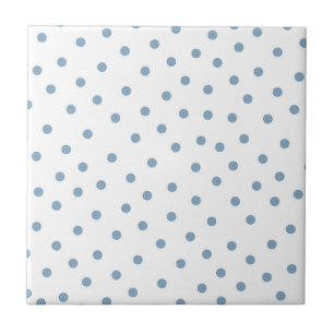 Blue Polkadot Pattern Tile