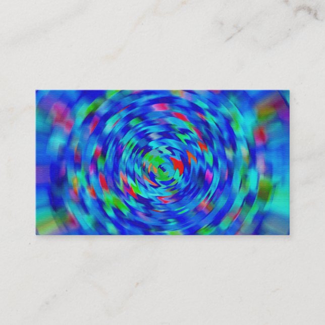 Blue Pond Ripple Business Card (Front)