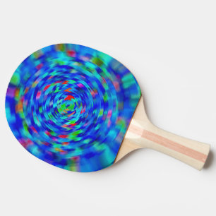 Blue Pond Ripple Ping Pong Paddle