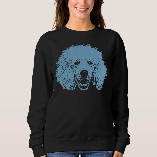 Blue Poodle         Sweatshirt (Front)