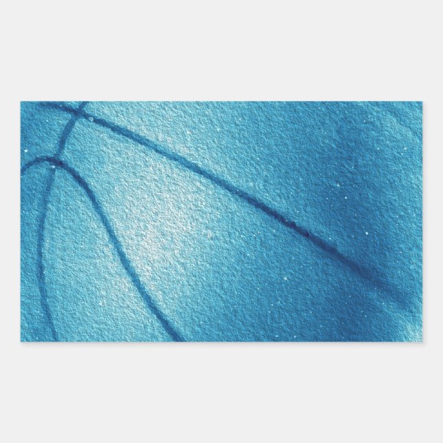 Blue Pop Art Basketball Sticker (Front)