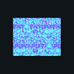 Blue pop art bubble wrap canvas print<br><div class="desc">Pop art bubble wrap pattern in blue and turquoise</div>