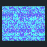 Blue pop art bubble wrap photo print<br><div class="desc">Pop art bubble wrap pattern in blue and turquoise</div>
