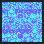 Blue pop art bubble wrap photo print<br><div class="desc">Pop art bubble wrap pattern in blue and turquoise</div>