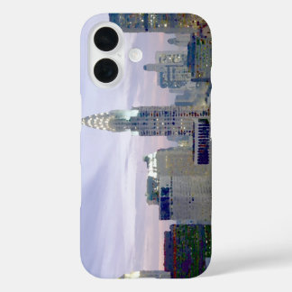 Blue Pop Art New York City iPhone 16 Case