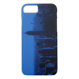 Blue Pop Art New York City iPhone 7 Coque