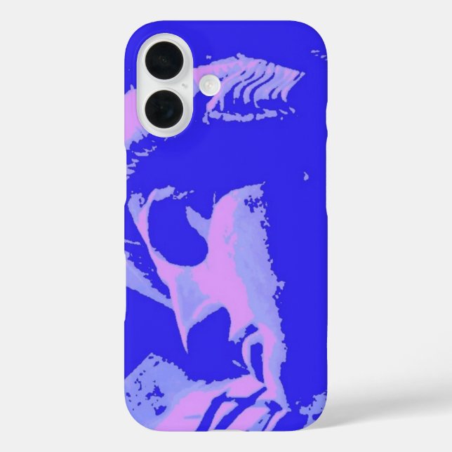 Blue Pop Art Statue of Liberty Case-Mate iPhone Case (Back)
