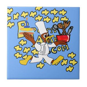 Blue Popcorn Anime Chef Ducky Kazoo Carreaux en cé