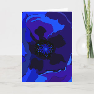 Blue Poppy Card