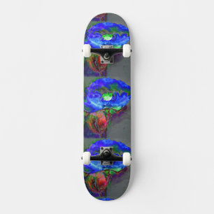 Blue Poppy Skateboard