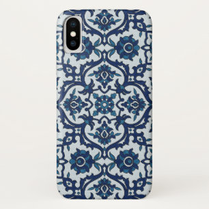 Blue Portuguese Azulejos Floral Tile Pattern Case-Mate iPhone Case