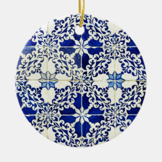 Blue, Portuguese Tiles Ceramic Ornament