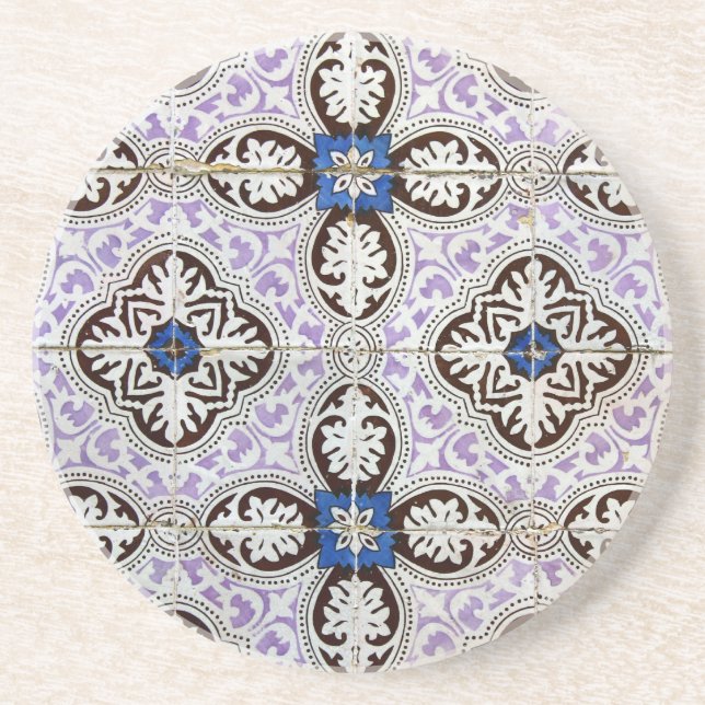 Blue, Portuguese Tiles Coaster (Front)