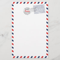 Blue Postal Service Collection Stationery