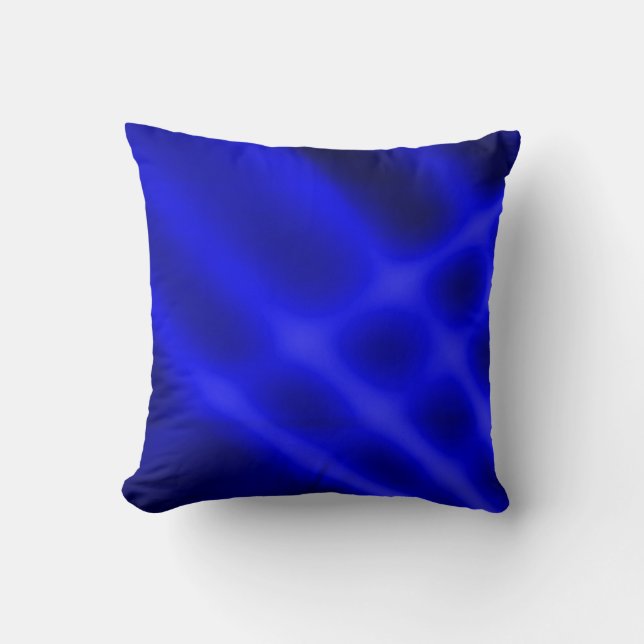 Blue Pots Light Rays Art Design Throw Pillow (Front)