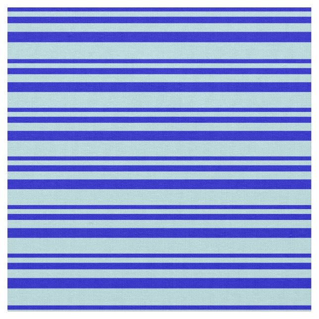 Blue & Powder Blue Stripes Fabric (Close Up)