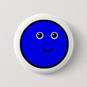 Blue - Primary Colour 2 Inch Round Button
