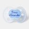 Blue Prince Personalized Name Baby Boy Pacifier
