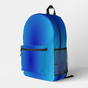 Blue Printed Backpack