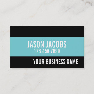 Blue Professional Elegant Modern Simple Business Card