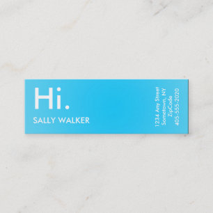 Blue Professional Modern mini business cards