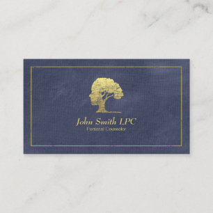 Blue Psychologist Personal Counsellor Appointment Card